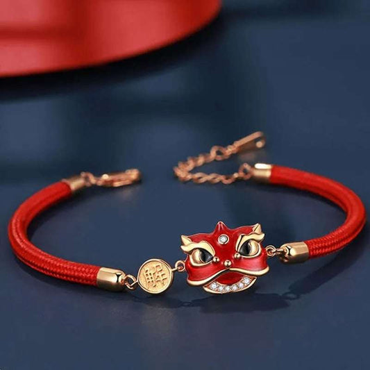 Bracelet porte bonheur chinois Dragon du zodiaque