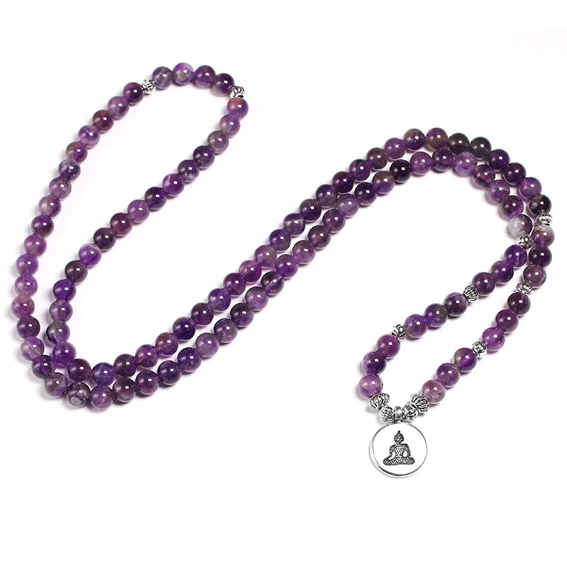 Bracelet améthyste en cristal violet naturelle