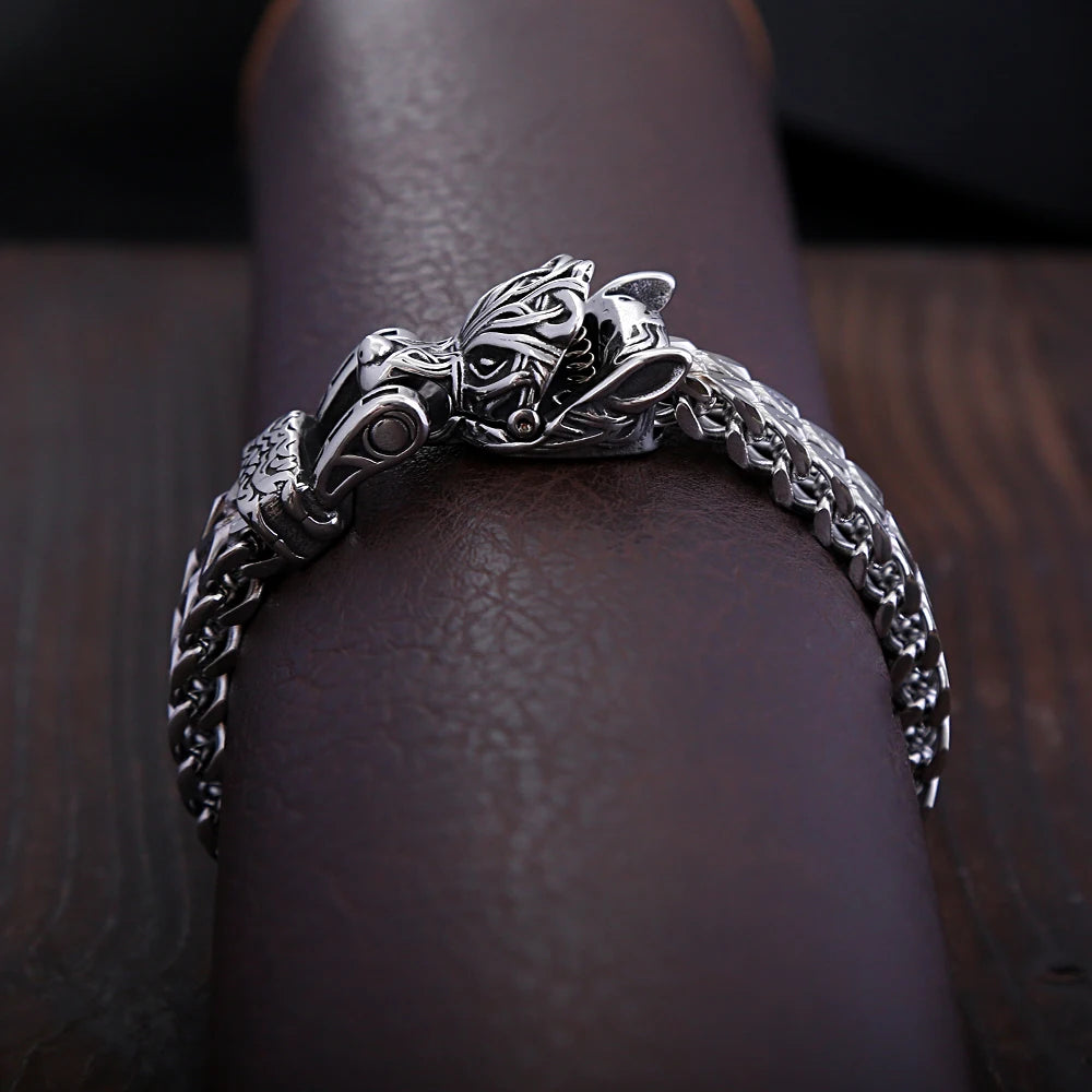 Bracelets Viking Tête de loup